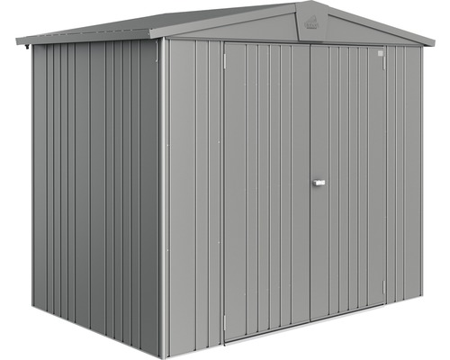 Gerätehaus Biohort Europa Gr. 3 244 x 156 cm quarzgrau-metallic Metall Gerätehaus mit Doppeltür
