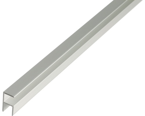Eckprofil selbstklemmend Alu silber eloxiert 10,9x20x1,5 mm, 1 m Aluminiumprofil