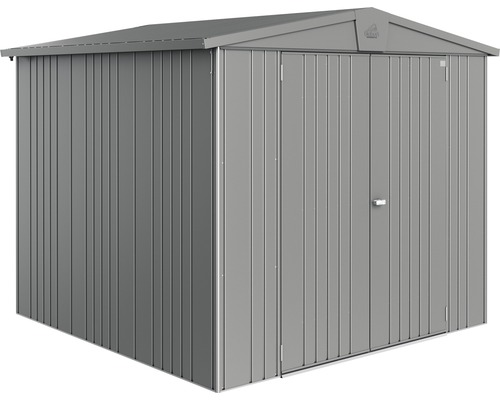 Gerätehaus Biohort Europa Gr. 4 244 x 228 cm quarzgrau-metallic Metall Gerätehaus mit Doppeltür zur Aufbewahrung von Gartengeräten