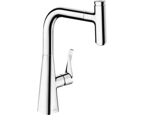 hansgrohe Küchenarmatur mit Ausziehauslauf METRIS SELECT M71 chrom 14857000