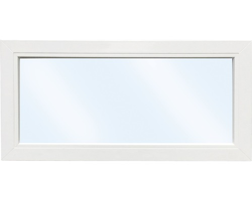 Kunststofffenster Festverglasung ARON Basic weiß 800x400 mm (nicht öffenbar)
