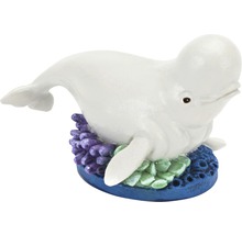 Dekorationsobjekt Beluga Wal aus Polyresin