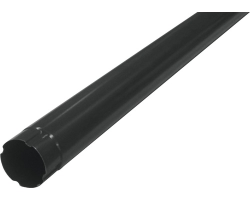 PRECIT Fallrohr Stahl rund Anthrazitgrau RAL 7016 Ø 87 mm L = 1000 mm Dachrinnenfallrohr aus Metall