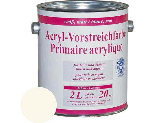 Acryl Vorstreichfarbe weiß 2,0 l-0