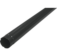 PRECIT Fallrohr Stahl rund Anthrazitgrau RAL 7016 NW 87 mm 3000 mm-thumb-0