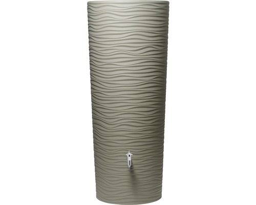Regentonne mit Wasserhahn und wellenförmigem Design