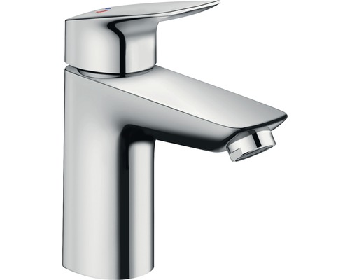hansgrohe Waschtischarmatur LOGIS 100 CoolStart mit Zugstange chrom 71102000 Waschtischarmatur aus Metall