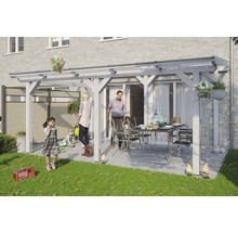 Terrassenüberdachung SKAN HOLZ Siena 541x400 cm weiß