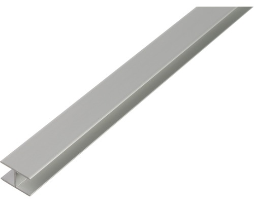 H-Profil selbstklemmend Alu silber eloxiert 19,5x30x1,8 mm, 2 m