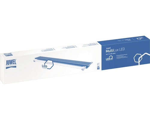 Verpackung einer Juwel MultiLux LED-Aquarienbeleuchtung inklusive zweier LED-Röhren