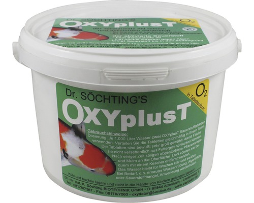 O² Tabletten Dr. Söchtings Oxyplus T 4 kg Dr. Söchting Oxyplus T Sauerstofftabletten in einem weißen Eimer