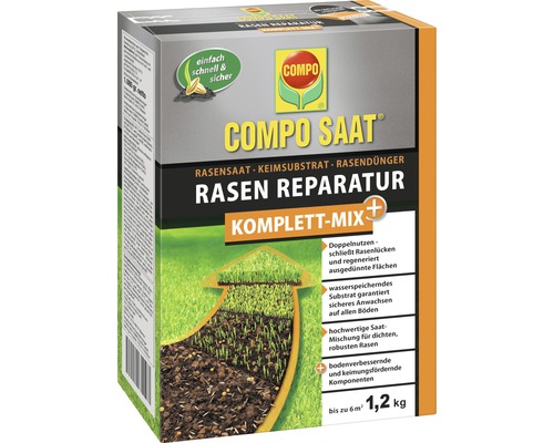 Rasenreparatur-Set COMPO SAAT® Komplett-Mix 1,2 kg 6 m²