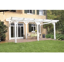 Terrassenüberdachung SKAN HOLZ Siena 541x400 cm weiß