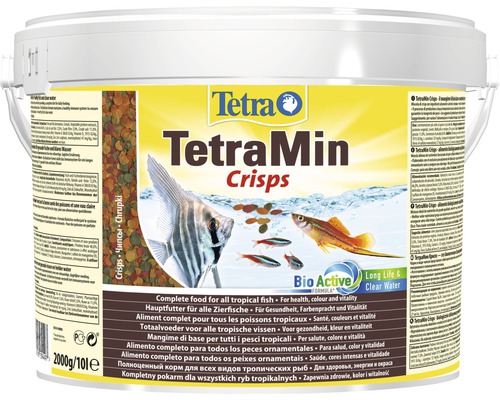 Futtersticks TetraMin Pro Crisps 10 l Tetra TetraMin Crisps Fischfutter im Eimer, 2000 Gramm