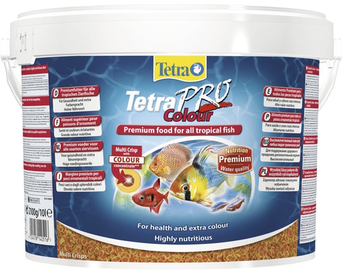 Premiumfutter TetraPro Colour 10 l TetraPro Colour Fischfuttereimer für tropische Zierfische