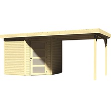 Gartenhaus Karibu Anvik 5 mit Schleppdach 503 x 262 cm natur