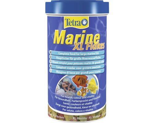 Flockenfutter Tetra Marine Flakes XL 500 ml Tetra Marine XL Flakes Futterdose für große Meeresfische