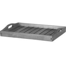 Holztablett mit Griffen