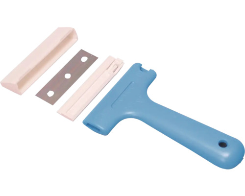 Glasschaber mit Klinge und Schutzkappe