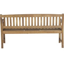 Holzbank für den Garten mit Rückenlehne und Armlehnen