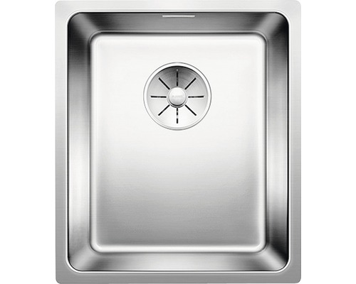 Spülbecken aus Edelstahl mit Ablaufsieb