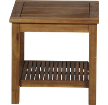 Holzhocker mit Ablagefläche