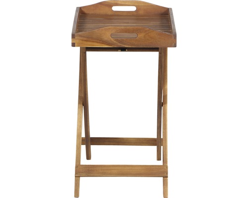 Holztabletttisch mit klappbarem Gestell