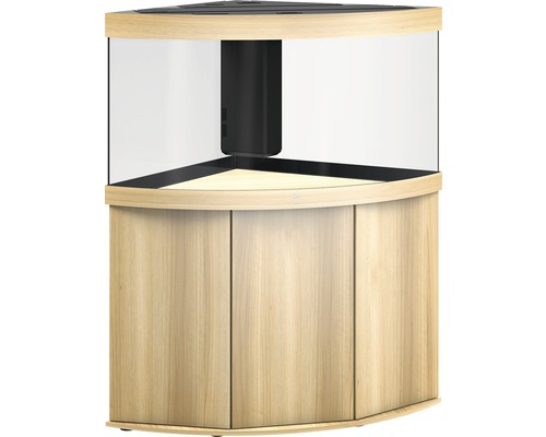 Eckaquarium mit Unterschrank