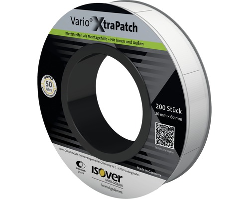 ISOVER Klettstreifen XtraPatch zur Fixierung der Vario® XtraSafe 60 mm x 20 mm