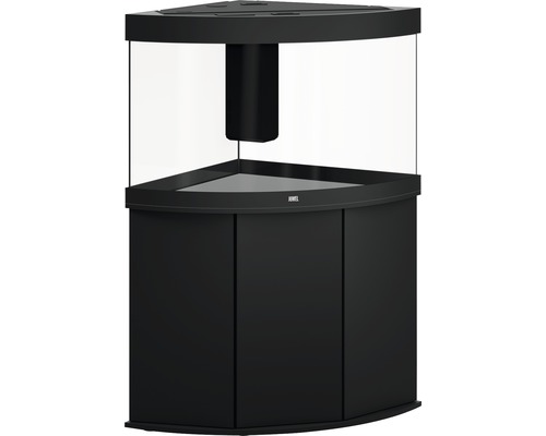 Eckaquarium mit Unterschrank