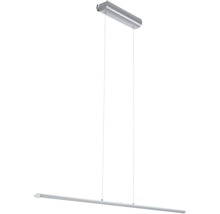 Silberfarbene Hängelampe mit geradem, schlankem Design für Innenräume