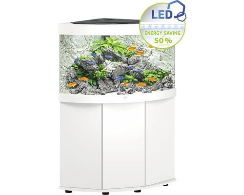 Aquariumkombination JUWEL Trigon 190 SBX mit LED-Beleuchtung, Filter, Heizer und Unterschrank weiß-0