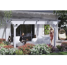 Terrassenüberdachung SKAN HOLZ Sanremo 434x350 cm weiß