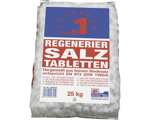 Regeneriersalztabletten für Wasserenthärtung 25 kg