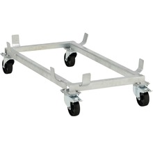 Transportroller aus Metall mit vier Rollen