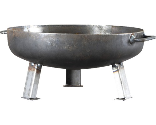 Siena Garden Mini Feuerschale S Feuerstelle aus Stahl mit drei Beinen und Griffen