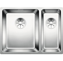 Spüle aus Edelstahl mit zwei Becken