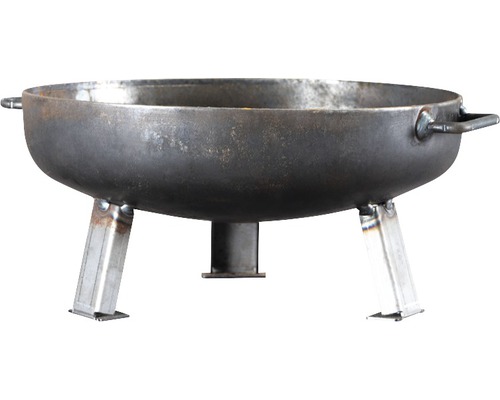 Siena Garden Mini Feuerschale M Feuerschale aus Metall mit drei Beinen und Griffen