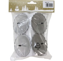 Verpackung mit vier Kerzenhaltern für Adventsgestecke