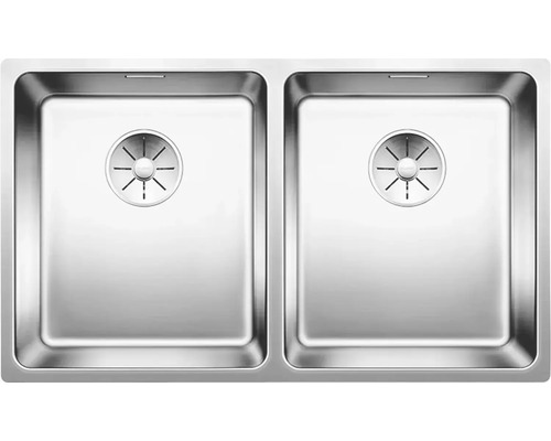 Doppelspülbecken aus Edelstahl