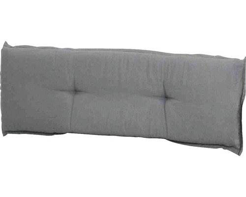 Bankauflage Madison Panama 110 x 48 cm Baumwolle Polyester grau-beige Graues Palettenkissen mit Knöpfen