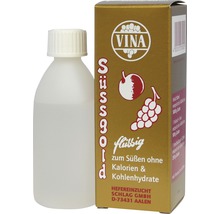 Vina Süssgold flüssiger Süßstoff in Flasche und Verpackung