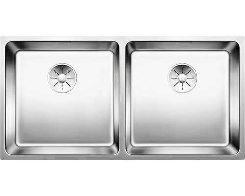 Doppelspülbecken aus Edelstahl