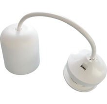 Lampenpendel E27 Zuleitung 60 cm weiß Lampenaufhängung-thumb-0