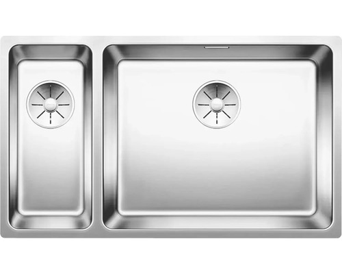 Spüle aus Edelstahl mit zwei Becken