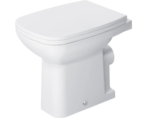 Stand-WC DURAVIT D-Code Flachspüler mit Spülrand weiß ohne WC-Sitz 2109090000