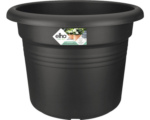 Pflanzkübel elho Green Basics Cilinder Kunststoff Ø 64 H 48,5 cm schwarz