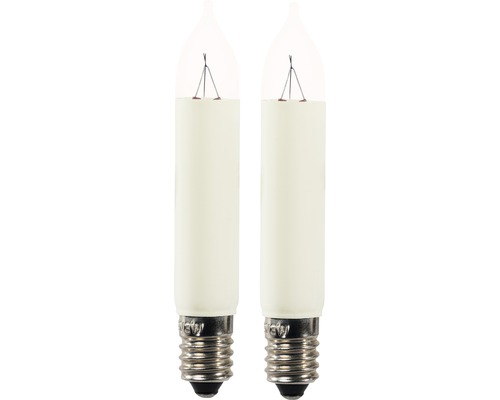 Zwei Kerzenlampen mit E10-Sockel