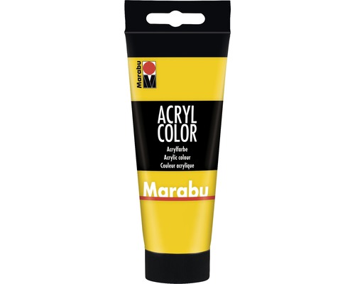 Marabu Acrylfarbe Acryl Color gelb 019 100 ml Acrylfarbe in einer Tube