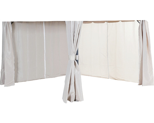 Pavillon mit Seitenteilen aus Stoff